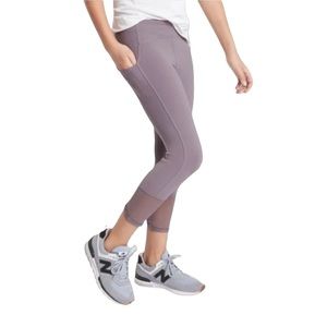 ATHLETA GIRL Mind Over Matter Capri Legging in Dusty Lavender L/12